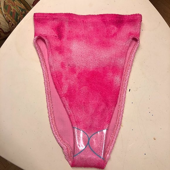 ASOS Swim Ultra High Cut Bikini, Hot Pink Tie Dye, One Size - Picture 4 of 6